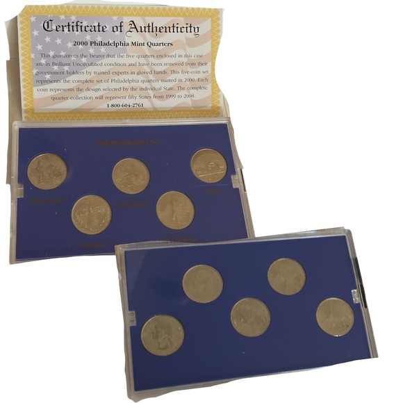 Authentic‎ Sealed Philadelphia Mint State Quarter Coin Collection 1999-2003 2006 - Picture 9 of 9